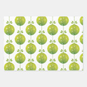 Green Pickleball 🎅 frohe Weihnachten 🎁 Geschenkpapier Set (Vorderseite)
