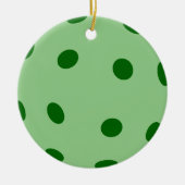 Green Pickleball Keramik Ornament (Vorne)