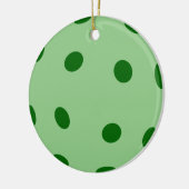 Green Pickleball Keramik Ornament (Links)