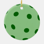 Green Pickleball Keramik Ornament (Hinten)