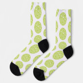 Green Pickleball Pattern Socks Socken (Linkes Detail)