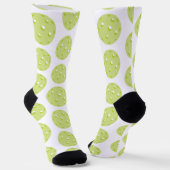 Green Pickleball Pattern Socks Socken (Gewinkelt)