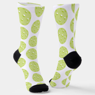 Green Pickleball Pattern Socks Socken