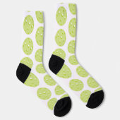 Green Pickleball Pattern Socks Socken (Rechts)