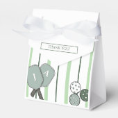 Green Pickleball Perfect Match Couples Shower Geschenkschachtel (Vorderseite)