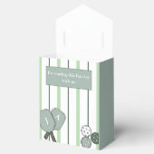 Green Pickleball Perfect Match Couples Shower Geschenkschachtel (Geöffnet)