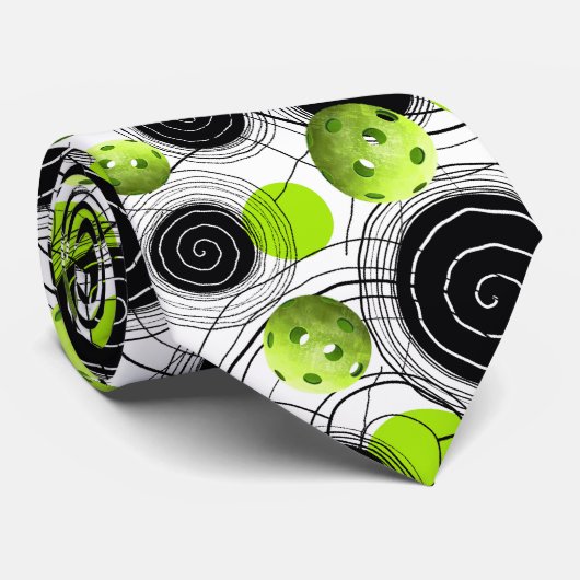 Green Pickleballs Krawatte (Gerollt)