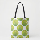 Green Pickleballs Tote Tasche (Vorderseite)