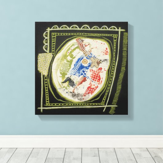 Green Piece 2 Leinwand Wrapper Print (Insitu (Holzboden))