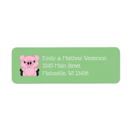 Green Pig Baby Dusche (Vorne)