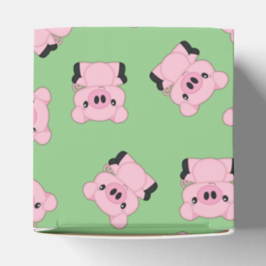 Green Pig Baby Dusche Geschenkschachtel (Oben)