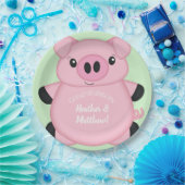 Green Pig Baby Dusche Pappteller (Party)