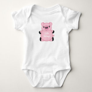 Green Pig Baby Shower Strampler