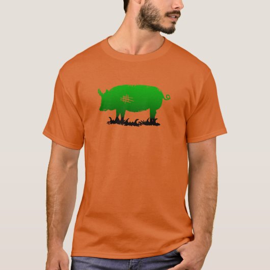 Green Pig T-Shirt (Vorderseite)