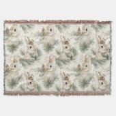 Green Pine Cones Bunny Rabbits   Decke (Vorderseite)