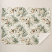 Green Pine Cones Bunny Rabbits   Sherpadecke (Vorderseite (Horizontal))