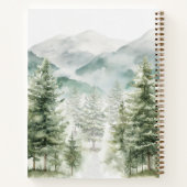 Green Pine Forest Cabin Lodge Gästebuch Notizblock (Rückseite)