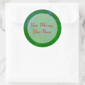 Green Pine Red Letters Personal Holiday Stickers (Tasche)