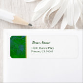 Green Pine Simple Holiday Address Labels (Insitu)