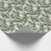 Green Pine Tree Christmas Geschenkpapier (Ecke)