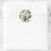 Green Pine Tree Rustic Country Gefallen Sticker (Tasche)