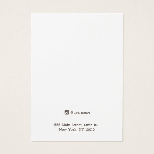 Green Pine Trees Earring Juwelry Display Card (Rückseite)