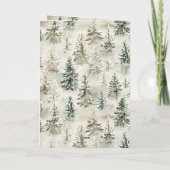 Green Pine Trees Karte (Rückseite)
