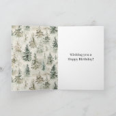 Green Pine Trees Karte (Innenseite)