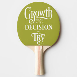 Green Ping Pong Paddle - Wachstum beginnt Tischtennis Schläger