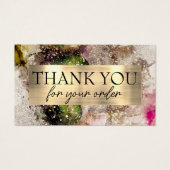 Green Pink Aquarellkarte (Vorderseite)