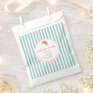 Green Pink Bakery Logo Product Packaging Bag Geschenktütchen