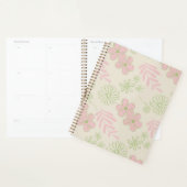 Green Pink Beige Retro Y2K 70er Blume Muster Planer (Anzeige)