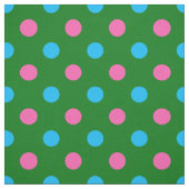 Green Pink Blue Polka Dot Pattern Stoff (Muster)