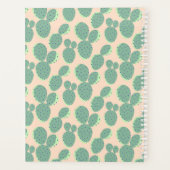 Green & Pink Cactus Pattern Planer (Rückseite)