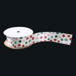 Green Pink Christmas Polka Dots Satinband<br><div class="desc">Dieses weihnachtliche Polka Dots Satin Ribbon zeichnet sich durch ein lustiges und modernes Muster mit Ferienfarben aus, ideal, um jedem Geschenkpapier eine Touch Farbe hinzuzufügen. Ein einfaches Muster aus rosa, grün, mint und roten Polka Punkten, die Freude und Farbe in Ihre Urlaubsstipenverpackung einbringen. Original Design von Ana Garza/Kardz Studio Designs....</div>