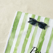 Green Pink Flamingo Strandtuch (Beispiel)