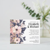 Green Pink Floral Wedding Budget (Stehend Vorderseite)
