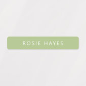 Green Pink Name Etiketten (Design 2)