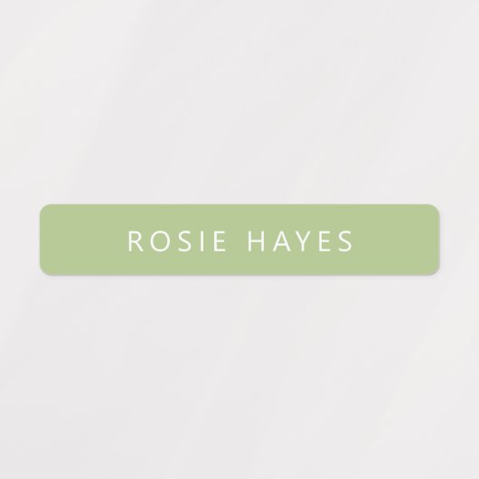 Green Pink Name Etiketten (Design 2)