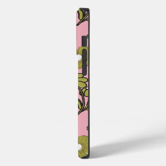 Green Pink Retro Y2K Funky Hippie Blume Muster Case-Mate iPhone Hülle (Rückseite / Links)