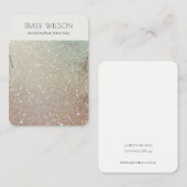 Green Pink Silver Sparkle Glitzer Necklace Display Visitenkarte (Vorne/Hinten)