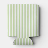 Green & Pink Stripes Monogram Nautical Sailing Dosenkühler (Rückseite)