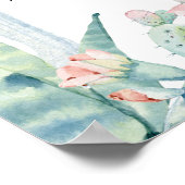 Green Pink Taco Bout Eine Baby-Dusche Begrüßung Poster (Ecke)