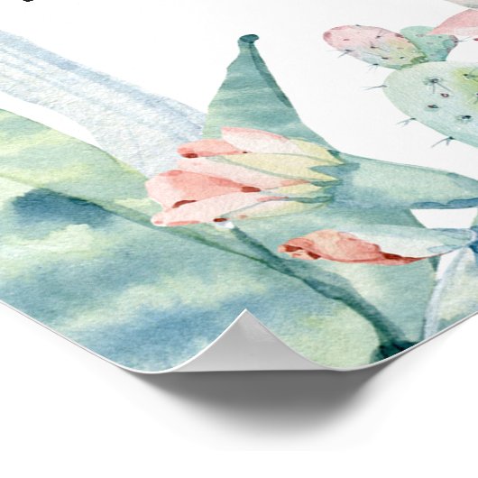 Green Pink Taco Bout Eine Baby-Dusche Begrüßung Poster (Ecke)