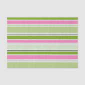 GREEN PINK WHITE STRIPES SEIDENPAPIER (Vorderseite)