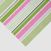 GREEN PINK WHITE STRIPES SEIDENPAPIER (Ausschnitt)