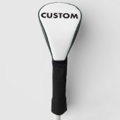 GREEN Piping Custom Golf Driver Headcover Blank (Vorderseite)