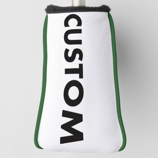 GREEN Piping Custom Golf Putter Headcover Blank (Rotieren 90)
