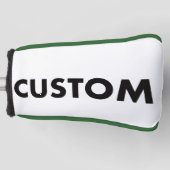 GREEN Piping Custom Golf Putter Headcover Blank (Vorderseite)