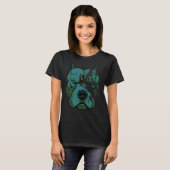 Green Pit Bull Broken Glasses T-Shirt (Vorne ganz)